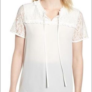 Karl Lagerfeld Blouse with Lace Detail